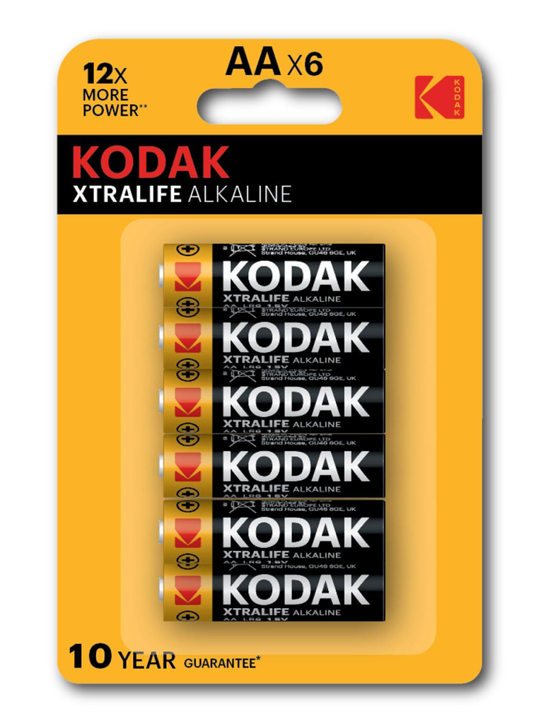 Xtralife Alkaline AA Batteries – Pack of 6