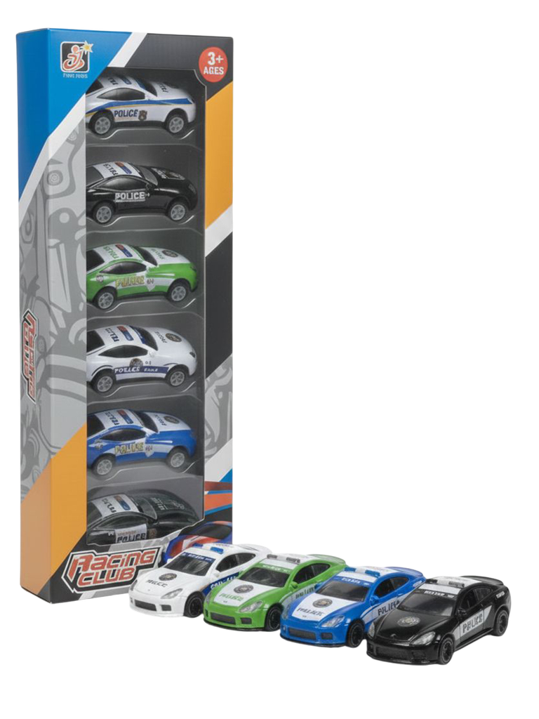 Toys Racing Club – 6-Piece Police Car Set