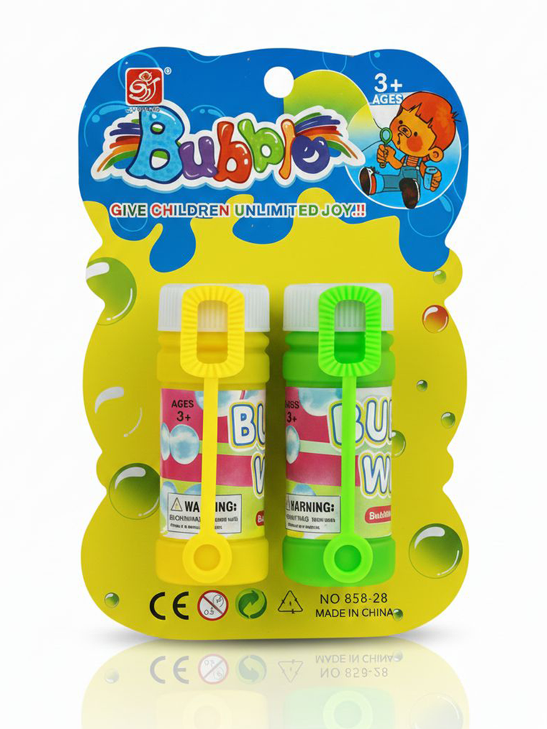Bubble Play Set – 2 Bottles + Wands