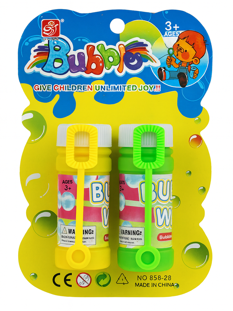 Bubble Play Set – 2 Bottles + Wands