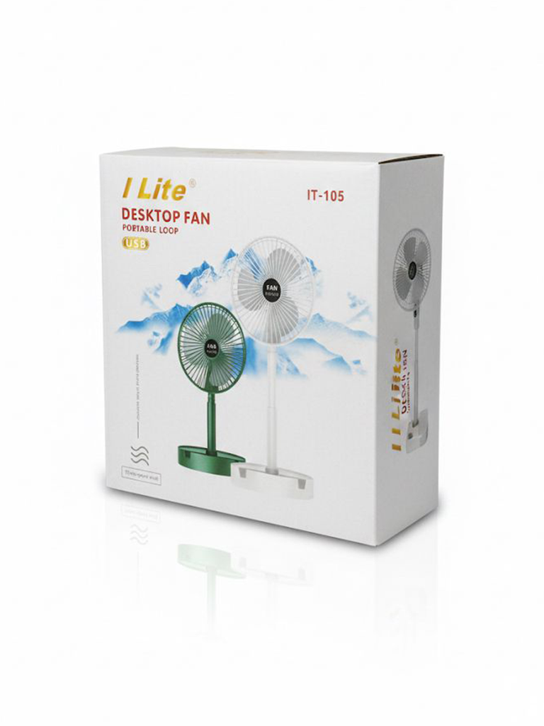 مروحة مكتبية USB – تصميم دائري محمول