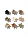 Matte Flower-Shaped Hair Clip