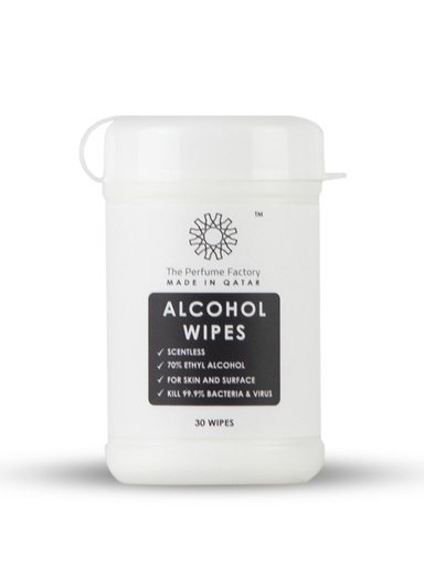 ALCOHOL WIPES - SCENTLESS - 30 PCS