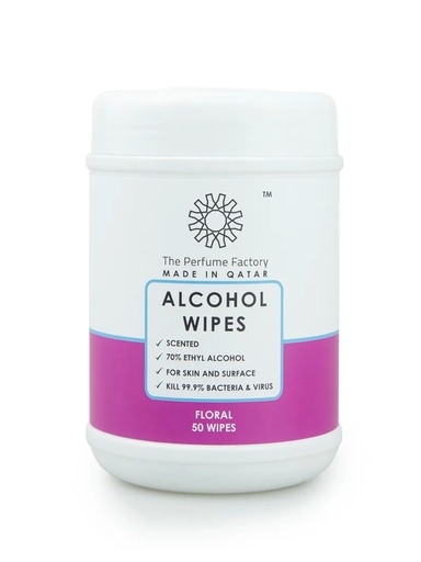 ALCOHOL WIPES - FLORAL - 50 PCS