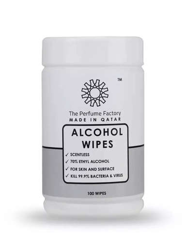 ALCOHOL WIPES - SCENTLESS - 100 PCS