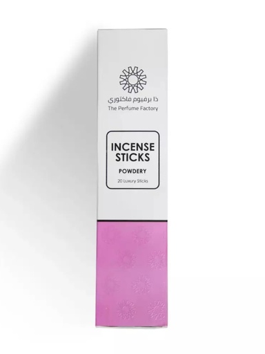INCENSE STICKS - POWDERY - 20 STICKS
