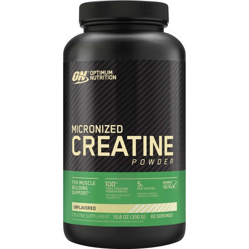 Optimum Nutrition Creatine Powder, Unflavored, 300 Gm