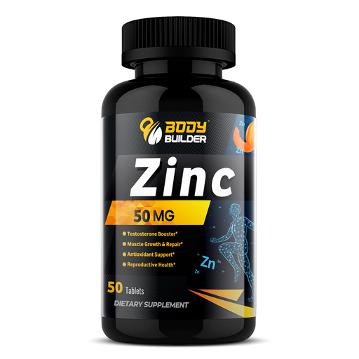 Body Builder Zinc, 50 mg, 50 Tablets