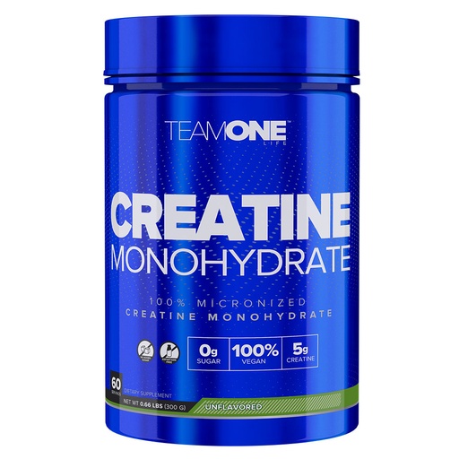 Team One Pure Creatine Monohydrate, Unflavored, 60