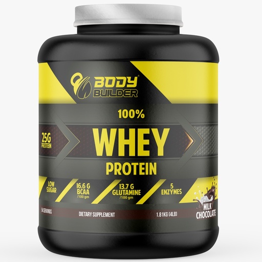 Body Builder Whey Protein, Milk Chocolate, 4 LB