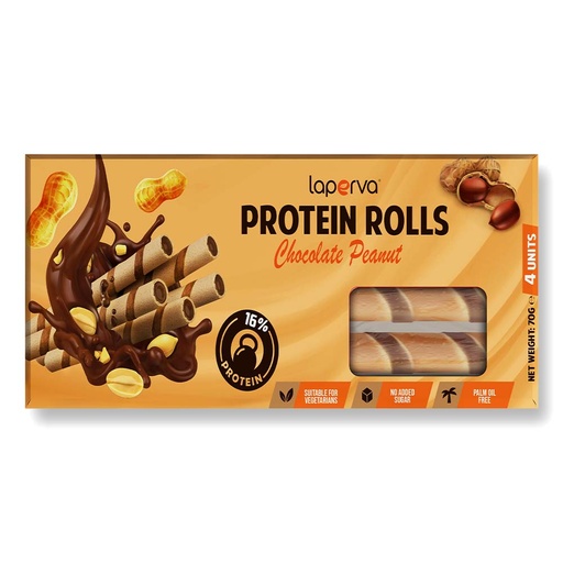 Laperva Protein Rolls, Chocolate Peanut, 1 Bar