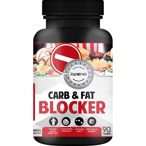 Laperva Carb and Fat Blocker, 90 Tablets