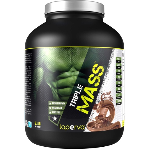 Laperva Triple Mass Gainer, Milk Chocolate, 6 LB