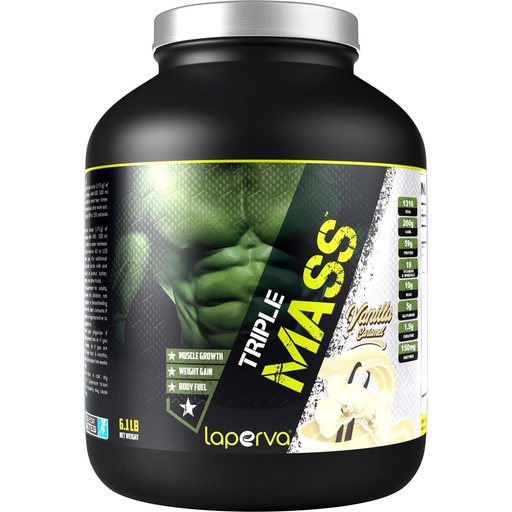 Laperva Triple Mass Gainer, Vanilla Caramel, 6 LB