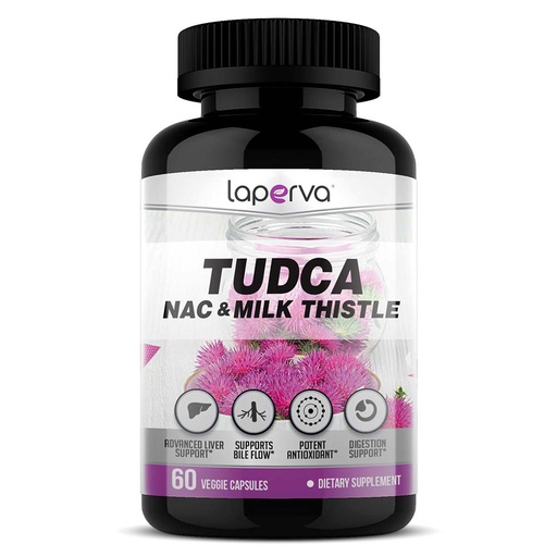 Laperva Tudca & Nac & Milk Thistle, 60 Veggie Capsules