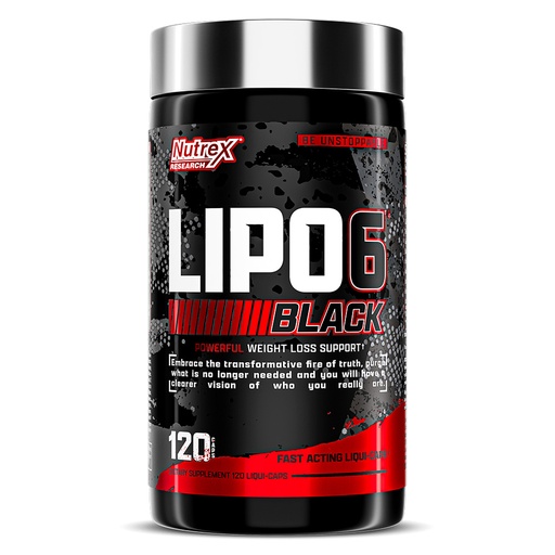 Nutrex Research Lipo 6 Black Powerful, 120 Capsules