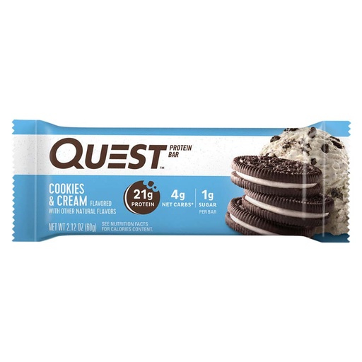 Quest Nutrition Protein Bar, Cookies and Cream, 1 Bar