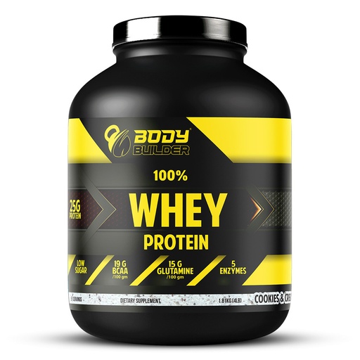 Body Builder Whey Protein, Cookies and Cream, 4 LB