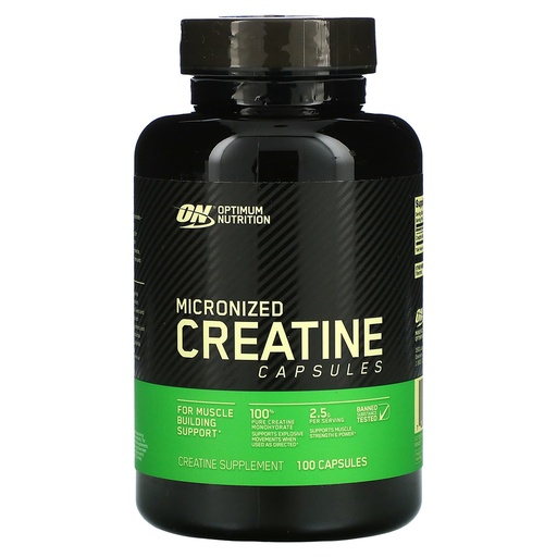 Optimum Nutrition Micronized Creatine Capsules, 100 Capsules