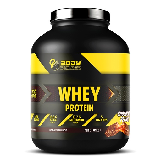 Body Builder Whey Protein, Chocolate Peanut, 4 LB