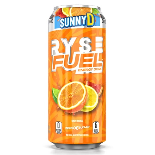 RYSE Fuel Energy Drink, Sunny D Tangy Original, 1 Can