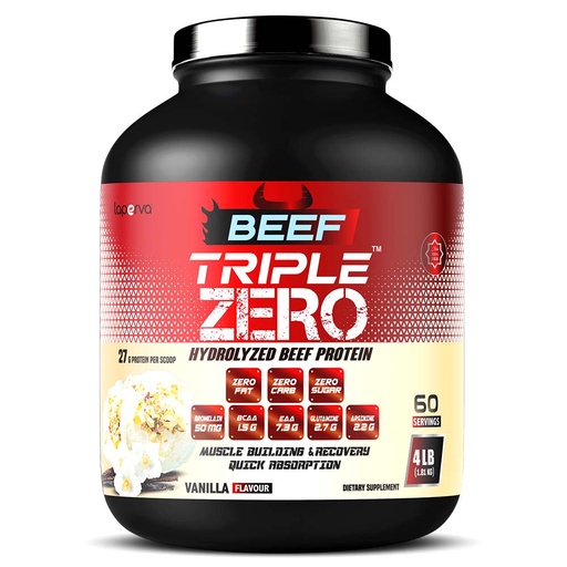 Laperva Beef Triple Zero Hydrolyzed, Vanilla, 4 LB
