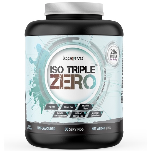 Laperva Iso Triple Zero Next Generation Whey Protein, Unflavored, 2 LB