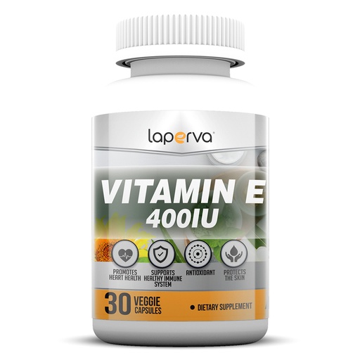 Laperva Vitamin E, 30 Veggie Capsules, 400 IU
