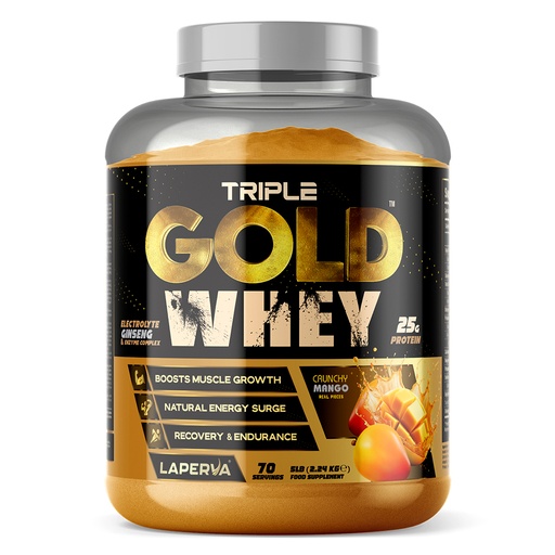 Laperva Triple Gold Whey, Crunchy Mango, 5 LB