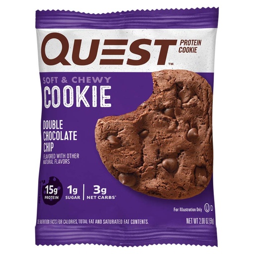 Quest Nutrition Protein Cookie, Double Chocolate Chip, 1 Piece