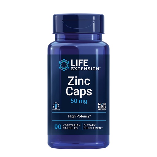 Life Extension Zinc, 90 Veggie Capsules, 50 mg