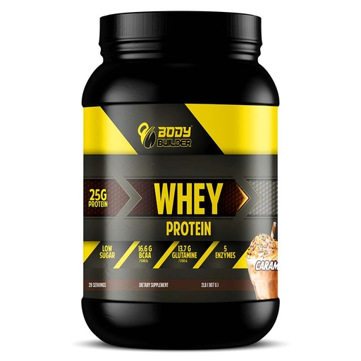 Body Builder Whey Protein, Latte Caramel, 2 LB