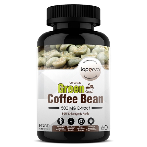 Laperva Green Coffee Bean, 500 mg, 60 Veggie Capsules