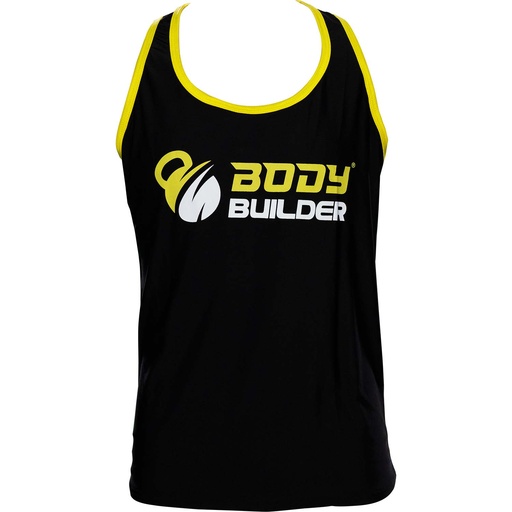 Body Builder T-Shirt Premium, XL, Black & Yellow