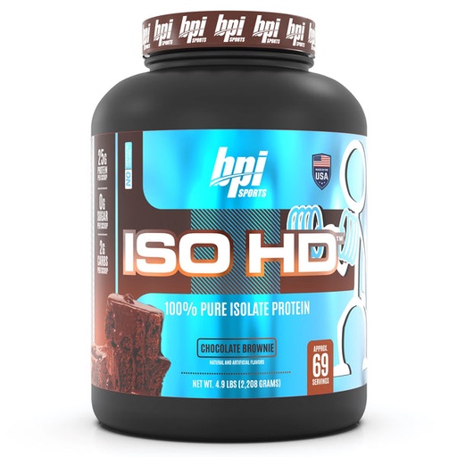 bpi Sports ISO HD, Chocolate Brownie, 4.9 Lb