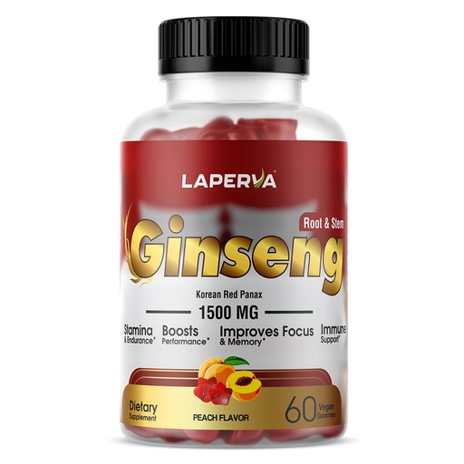 Laperva Ginseng, 60 Veggie Gummies, 1500 mg
