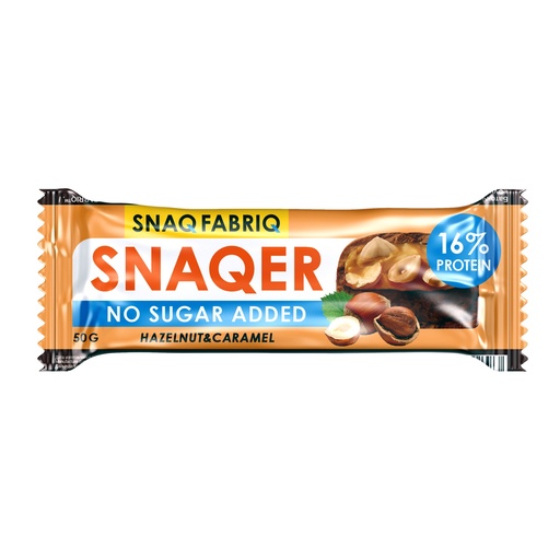 Snaq Fabriq Snaqer Protein Bar, Hazelnut Caramel, 1 Bar