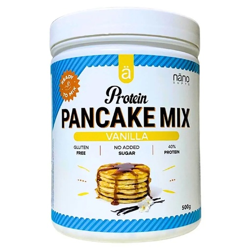 Nano Supps Protein Pancake Mix, Vanilla, 500 Gm
