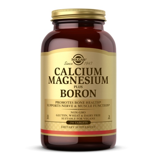 Solgar Calcium Magnesium Plus Boron, 250 Tablets