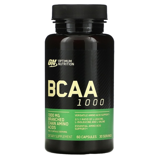 Optimum Nutrition BCAA Capsules, 60 Capsules, 1000 mg