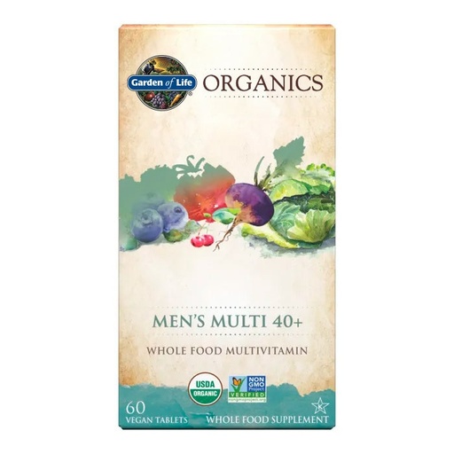 Garden Of Life Men's 40+ Multivitamin, 60 Veggie Tablets