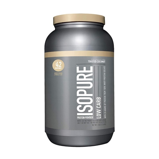 Nature's Best Isopure Low Carb Protein, Toasted Coconut, 3 LB