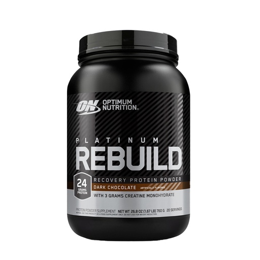 Optimum Nutrition Platinum Rebuild Powder, Dark Chocolate, 1.67LB