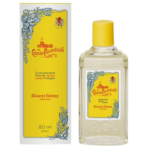 Alvarez Gomez Concentrated Eau De Cologne Spray, Original, 80 ML