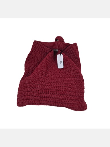Red Crochet Hobo Handbag