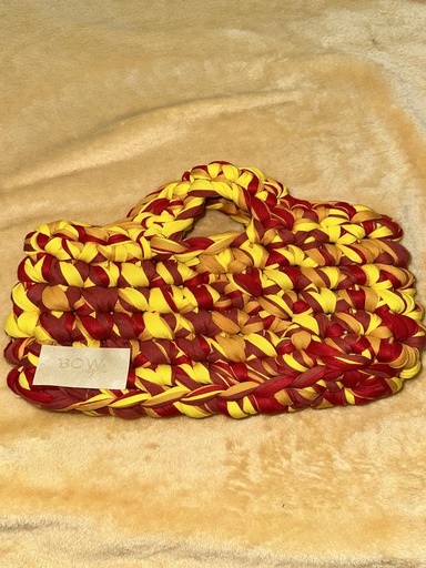 Red and Yellow Mini Crochet Bag