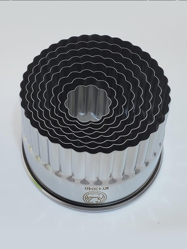 Fluted Round Shapes Pastry Cutters