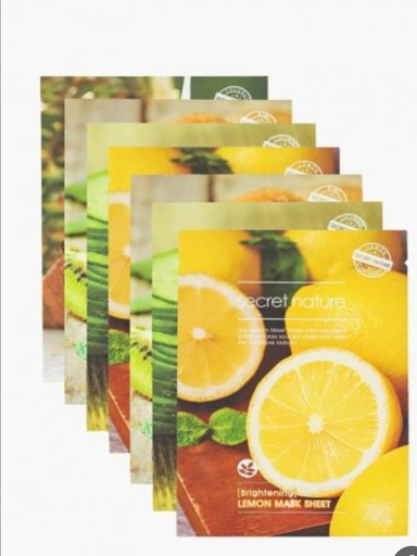 Secret Nature Brightening Lemon Mask Sheet"