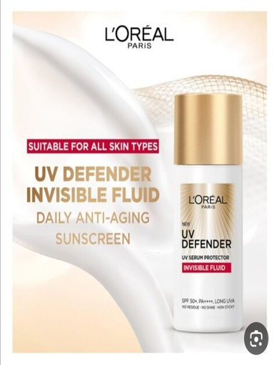 L'OREAL UV DEFENDER SERUM PROTECTOR INVISIBLE FLUID SPF 50