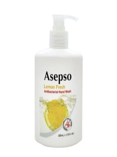 An antibacterial hand wash with a fresh lemon scent
